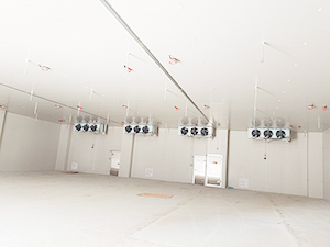 防爆冷庫(kù)建造完工內(nèi)景圖