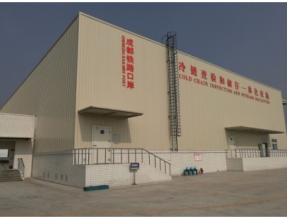 四川成都青白江鐵路港物流園綜合保稅區進出口岸型物流冷庫工程案例
