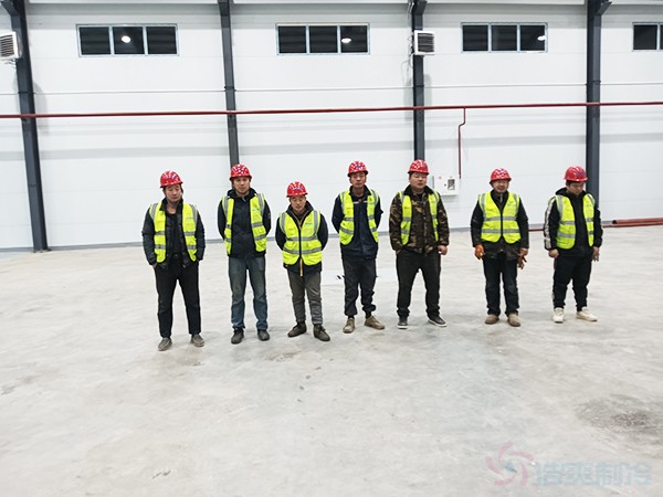 冷庫現(xiàn)場施工拍攝